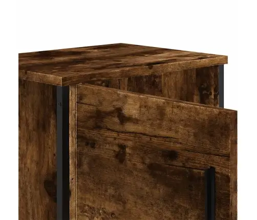 Naktinės Spintelės, 2Vnt., Dūminio Ąžuolo, 40X30X40cm Mediena