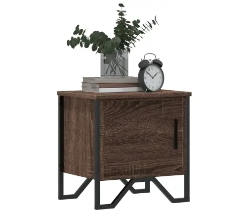 Naktsskapīši, 2 Gab., Ozolkoka, 40X30X40 Cm, Inženierijas Koks Vidaxl