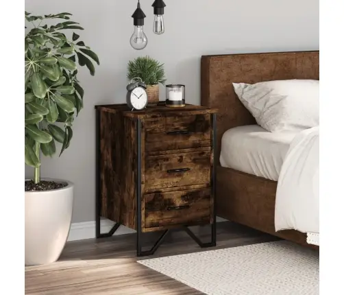 Naktsskapītis, Ozolkoka Krāsa, 40X41X60 Cm, Inženierijas Koks Vidaxl