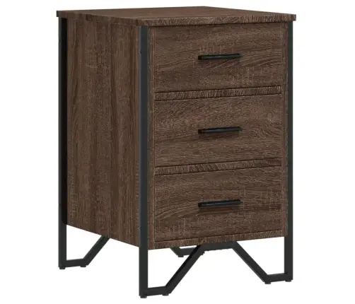 Naktinė Spintelė, Ruda Ąžuolo, 40X41X60cm Apdirbta Mediena