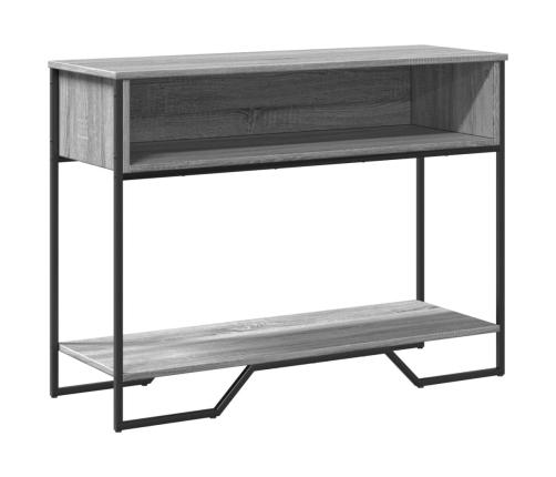Konsoles Galdiņš, Pelēcīgs, 100X35X74,5 Cm, Inženierijas Koks Vidaxl