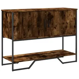 Konsolinis Staliukas, Dūminio Ąžuolo, 100X35X74,5cm Mediena