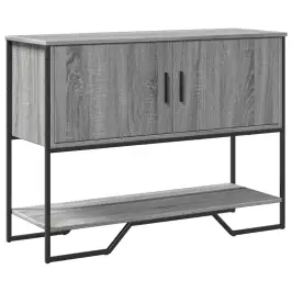 Konsoles Galdiņš, Pelēcīgs, 100X35X74,5 Cm, Inženierijas Koks Vidaxl