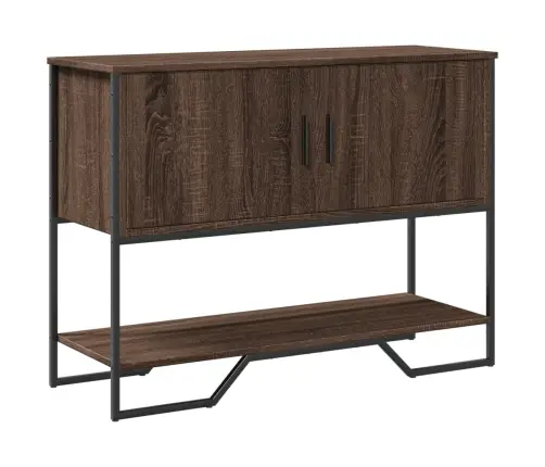 Konsoollaud, Pruun Tamm, 100X35X74,5 cm Tehispuit
