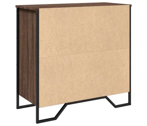 Kumode, Brūna Ozolkok, 78X35,5X74,5 Cm, Inženierijas Koks Vidaxl