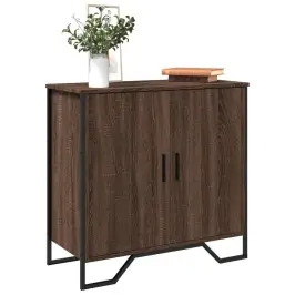 Kumode, Brūna Ozolkok, 78X35,5X74,5 Cm, Inženierijas Koks Vidaxl