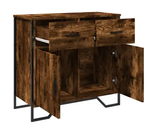 Šoninė Spintelė, Dūminio Ąžuolo, 79,5X35,5X74,5cm Mediena