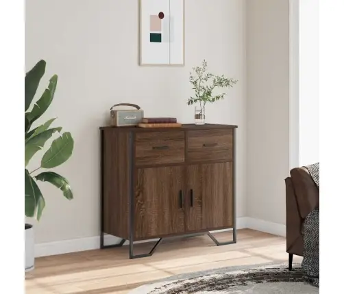 Kumode, Ozolkoka Krāsa, 79,5X35,5X74,5 Cm, Inženierijas Koks Vidaxl Kumode, Ozolkoka Krāsa, 79,5X35,5X74,5 Cm, Inženierijas Koks Vidaxl