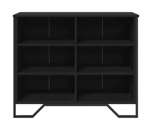 Puhvetkapp, Must, 91X35,5X74,5 cm Tehispuit