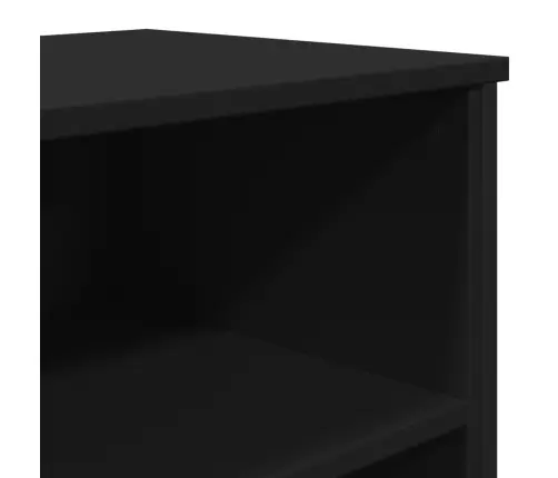 Kumode, Melna, 101X35,5X74,5 Cm, Inženierijas Koks Vidaxl