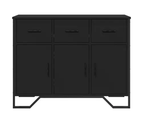 Kumode, Melns, 97X32,5X74,5 Cm, Inženierijas Koks Vidaxl