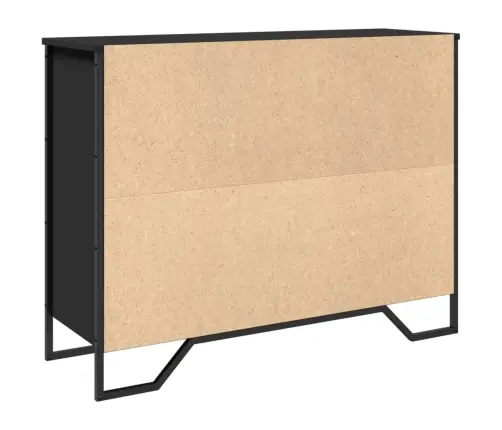 Kumode, Melns, 97X32,5X74,5 Cm, Inženierijas Koks Vidaxl
