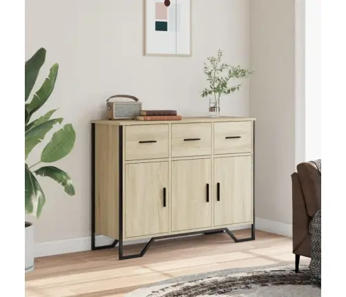 Kumode, Ozolkoka Krāsa, 97X32,5X74,5 Cm, Inženierijas Koks Vidaxl