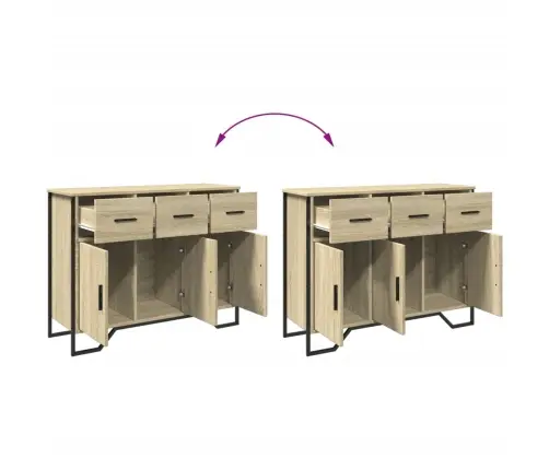 Kumode, Ozolkoka Krāsa, 97X32,5X74,5 Cm, Inženierijas Koks Vidaxl