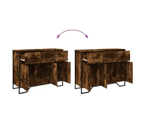 Šoninė Spintelė, Dūminio Ąžuolo, 97X32,5X74,5cm Mediena