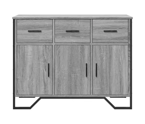 Šoninė Spintelė, Pilka Ąžuolo, 97X32,5X74,5cm Apdirbta Mediena