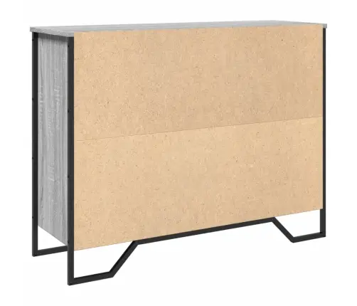 Šoninė Spintelė, Pilka Ąžuolo, 97X32,5X74,5cm Apdirbta Mediena