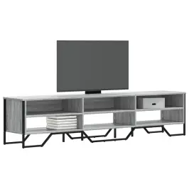 Tv Skapītis, Pelēka Ozolkoka, 180X34X41 Cm, Inženierijas Koks Vidaxl