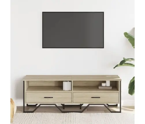 Tv Skapītis, Ozolkoka Krāsa, 122X34X41 Cm, Inženierijas Koks Vidaxl