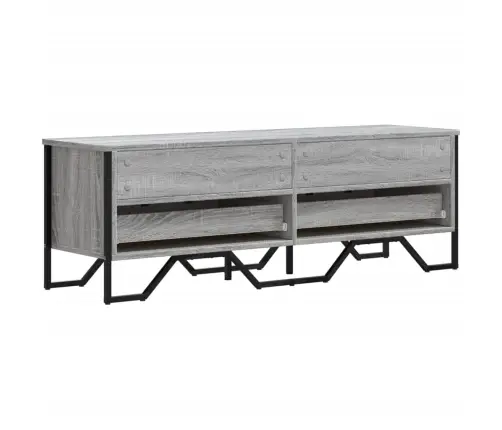 Tv Skapītis, Pelēka Ozola, 122X34X41 Cm, Inženierijas Koks Vidaxl