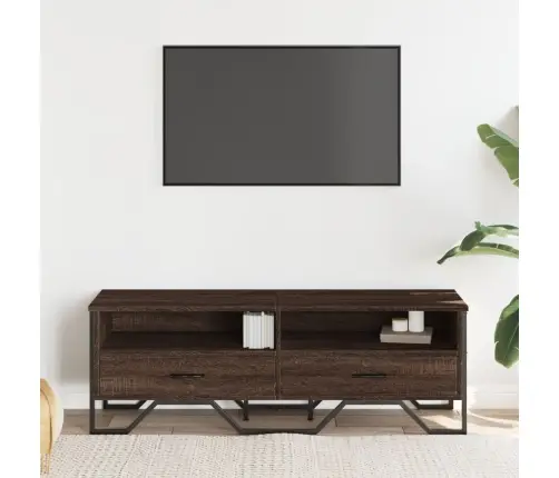 Tv Skapītis, Brūna Ozolkoka, 122X34X41 Cm, Inženierijas Koks Vidaxl