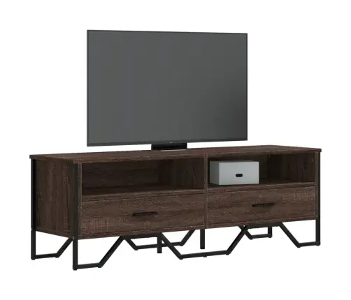 Tv Skapītis, Brūna Ozolkoka, 122X34X41 Cm, Inženierijas Koks Vidaxl