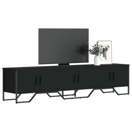 Tv Plaukts, Melns, 180X34X41 Cm, Inženierijas Koks Vidaxl