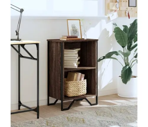 Raamatualus, Pruun Tamm, 50X31X74,5 cm Tehispuit