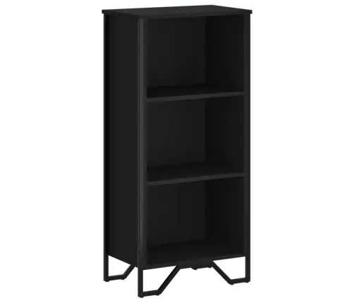 Grāmatplaukts, Melns, 50X31X106 Cm, Inženierijas Koks Vidaxl