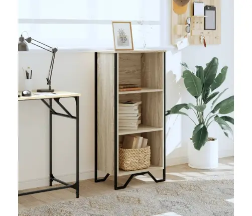 Knygų Spinta, Sonoma Ąžuolo, 50X31X106cm Apdirbta Mediena