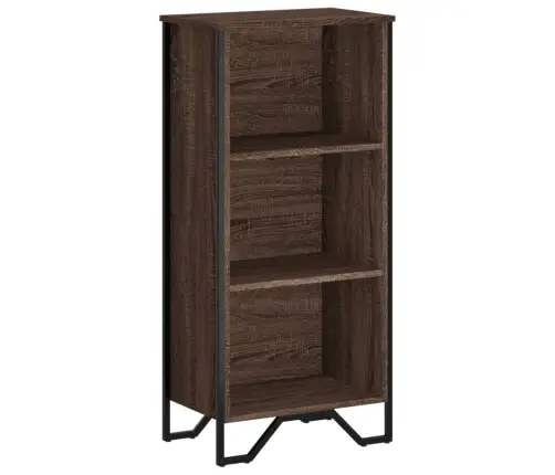 Raamatualus, Pruun Tamm, 50X31X106 cm Tehispuit