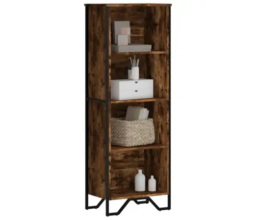 Grāmatplaukts, Ozola Krāsa, 50X31X137,5 Cm, Inženierijas Koks Vidaxl