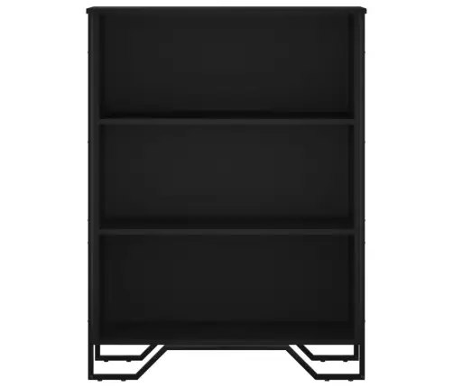 Raamaturiiul, Must, 80X31X106 cm Tehispuit