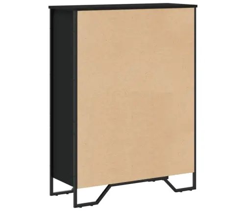 Raamaturiiul, Must, 80X31X106 cm Tehispuit