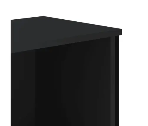 Raamaturiiul, Must, 80X31X106 cm Tehispuit