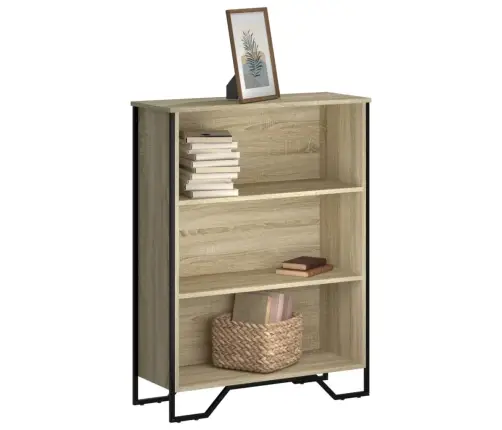 Raamatualus, Sonoma Tamm, 80X31X106 cm Tehispuit