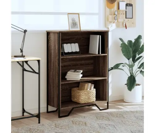 Raamatualus, Pruun Tamm, 80X31X106 cm Tehispuit