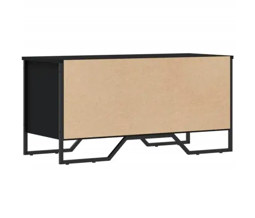 Spintelė Batams, Juodos Spalvos, 90X38X45,5cm Apdirbta Mediena