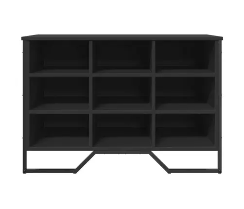 Apavu Skapītis, Melns, 90X38X61,5 Cm, Inženierijas Koks Vidaxl