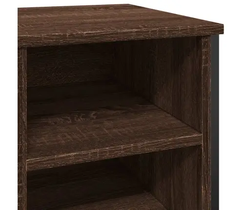 Apavu Skapītis, Brūna Ozolkoka, 90X38X61,5 Cm, Inženierijas Koks Vidaxl