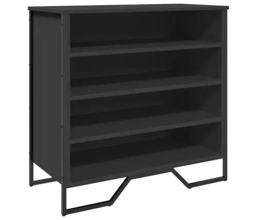 Jalatsikapp, Must, 80 X 38 X 78 cm Tehispuit