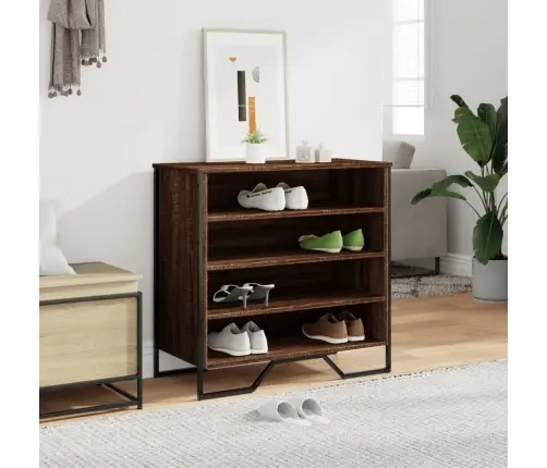 Apavu Plaukts, Ozolkoka Krāsa, 80X38X78 Cm, Inženierijas Koks Vidaxl