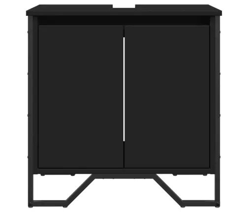 Izlietnes Skapītis, Melns, 60X35X60 Cm, Inženierijas Koks Vidaxl