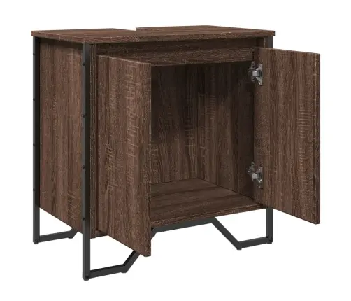 Izlietnes Skapītis, Brūns, 60X35X60 Cm, Inženierijas Koks Vidaxl