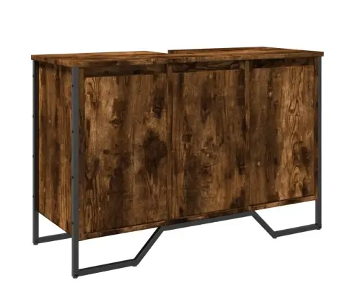Izlietnes Skapītis, Koka Krāsa, 91X35X60 Cm, Inženierijas Koks Vidaxl