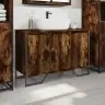 Izlietnes Skapītis, Koka Krāsa, 91X35X60 Cm, Inženierijas Koks Vidaxl