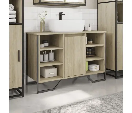 Spintelė Praustuvui, Ąžuolo, 91X35X60cm Apdirbta Mediena