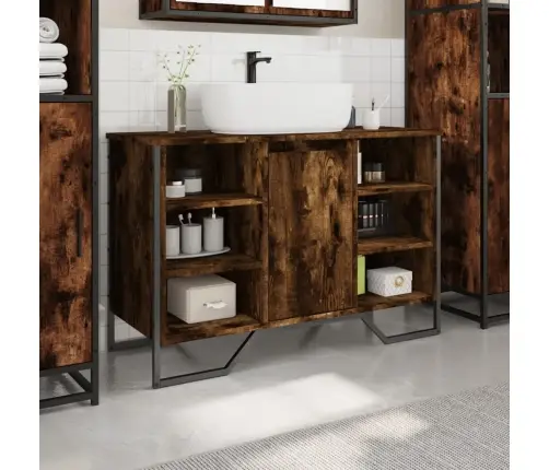 Izlietnes Skapītis, Koka Krāsa, 91X35X60 Cm, Inženierijas Koks Vidaxl Izlietnes Skapītis, Koka Krāsa, 91X35X60 Cm, Inženierijas Koks Vidaxl