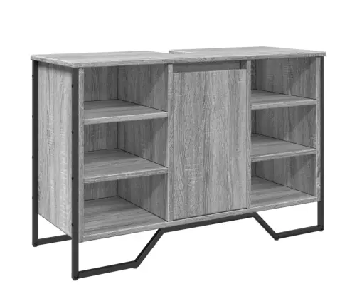 Izlietnes Skapītis, Pelēks, 91X35X60 Cm, Inženierijas Koks Vidaxl