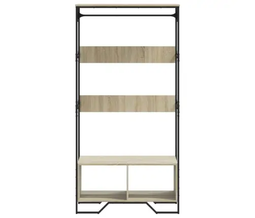 Drabužių Spinta, Sonoma Ąžuolo, 90X50X180cm Apdirbta Mediena